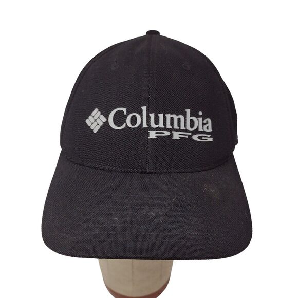 Columbia Mens PFG Performance Fishing Gear Black Fitted Hat Cap Size L / XL - Picture 1 of 12